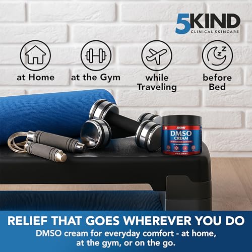 Envase de 4 oz de 5Kind DMSO Crema