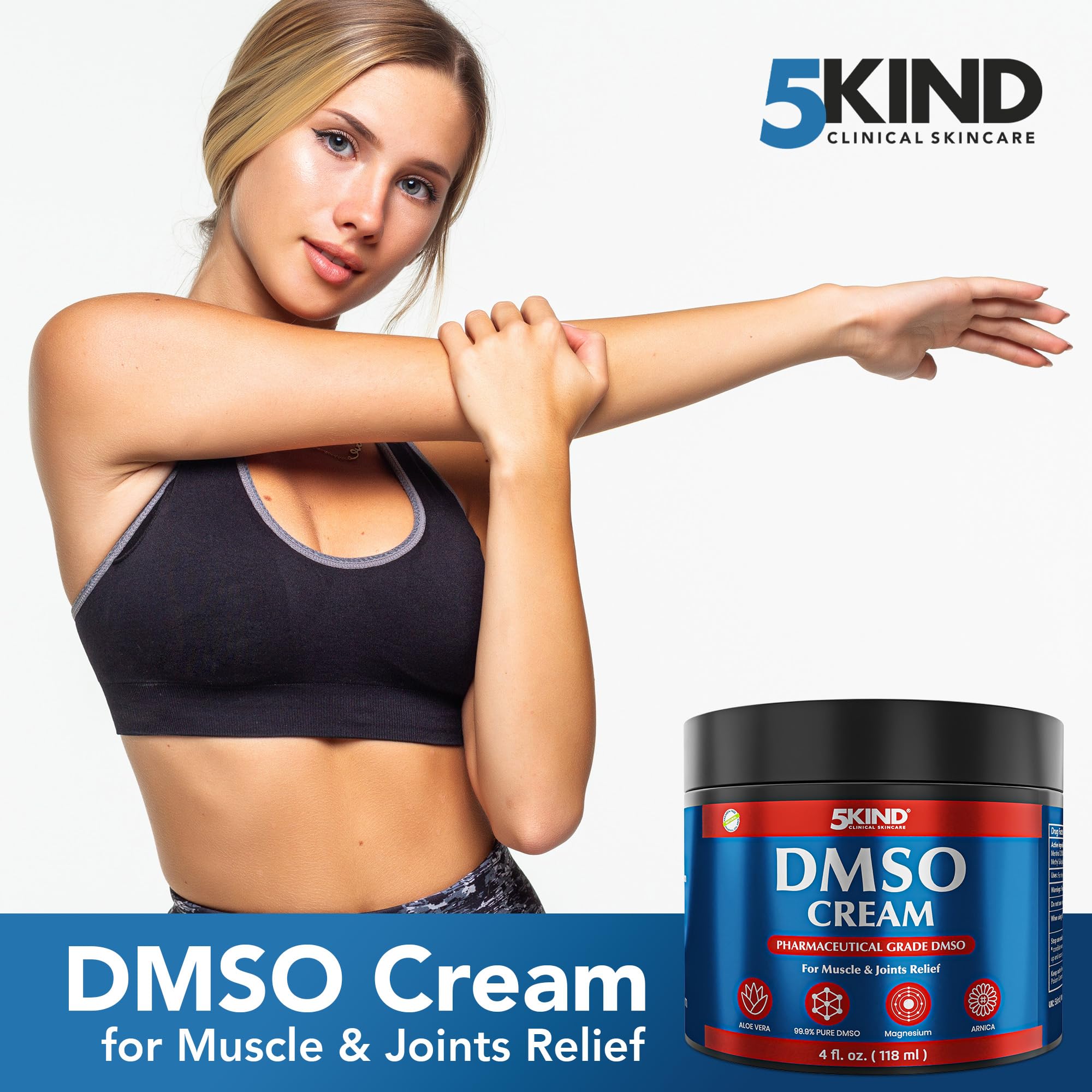 5Kind DMSO Crema en espalda baja para uso puntual