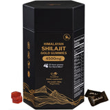 Gomitas 5Loaf2Fish Shilajit con ingredientes clave y minerales visibles para apoyo nutricional diario.