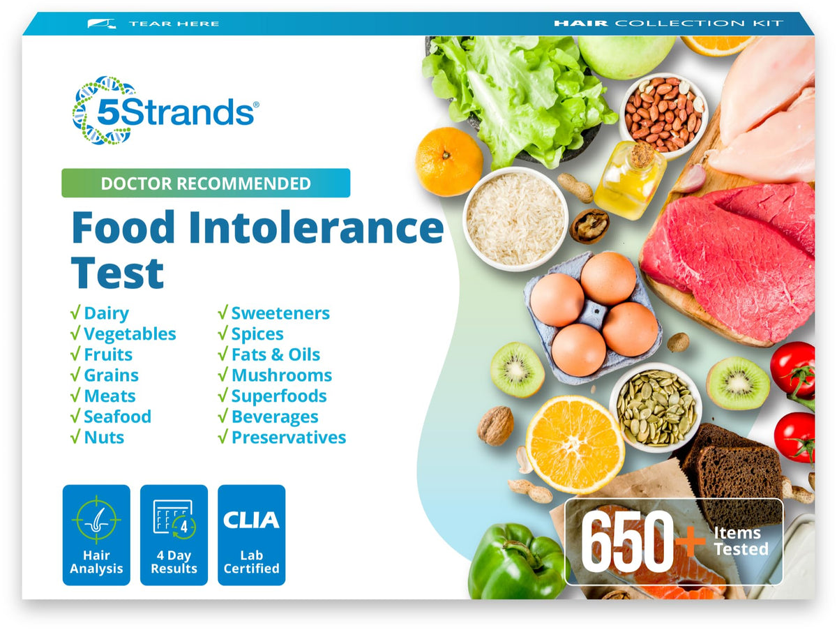 5Strands: prueba de intolerancia alimentaria con kit doméstico para identificar desencadenantes