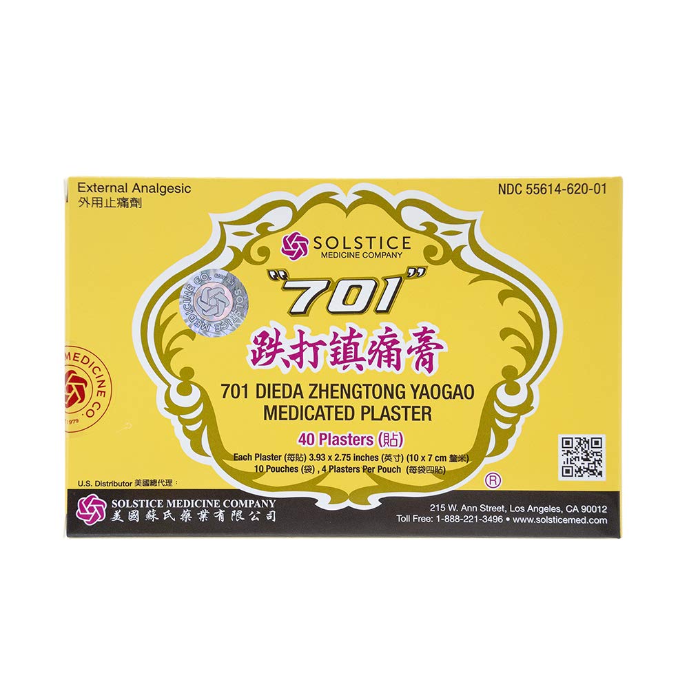 701 Dieda Zhentong Yaogao, empaque del parche, alivio de molestias leves.