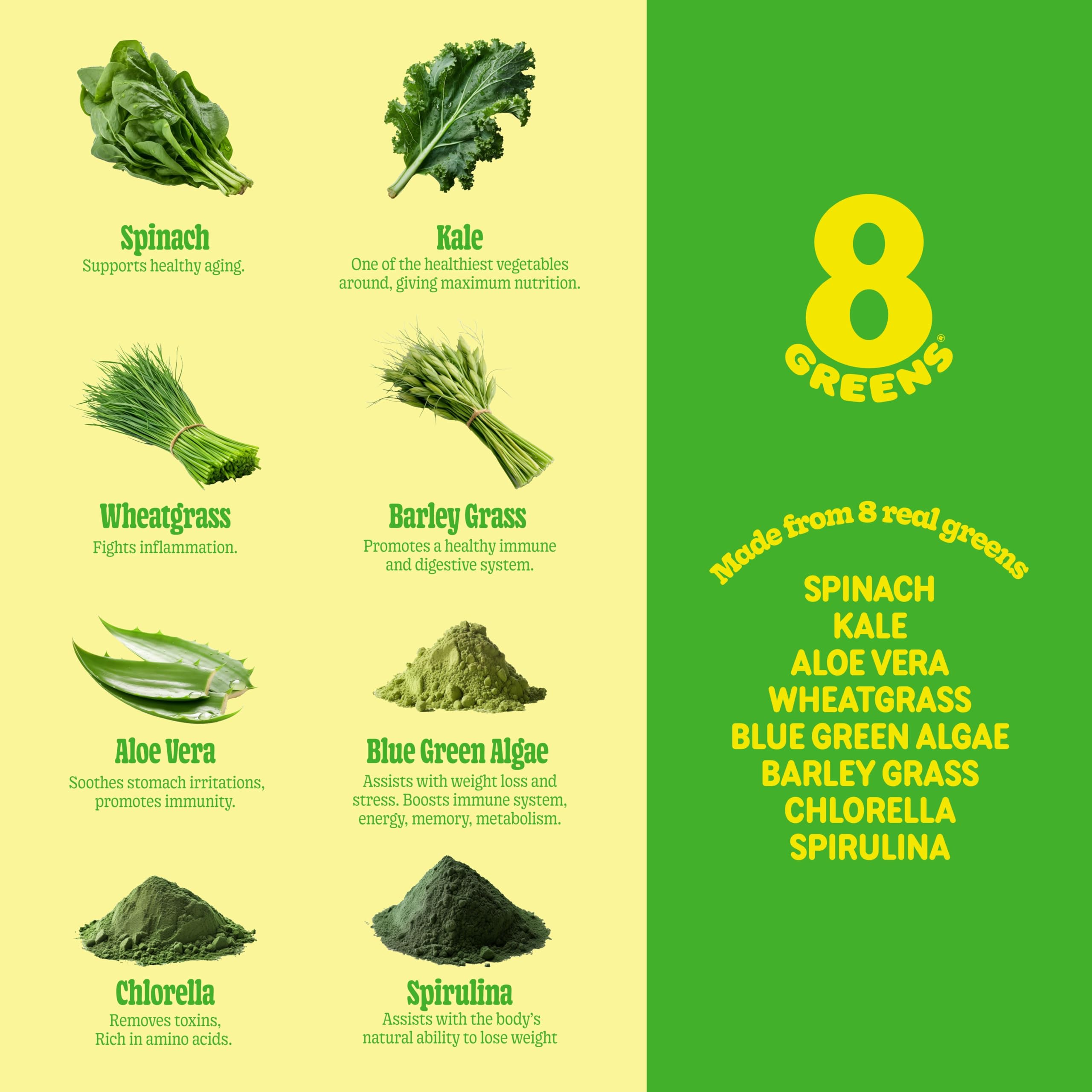 8Greens Supergreens orgánico certificado para una rutina verde