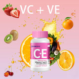9 YOUNG-BASIC tableta naranja en primer plano con sabor cítrico para masticar.