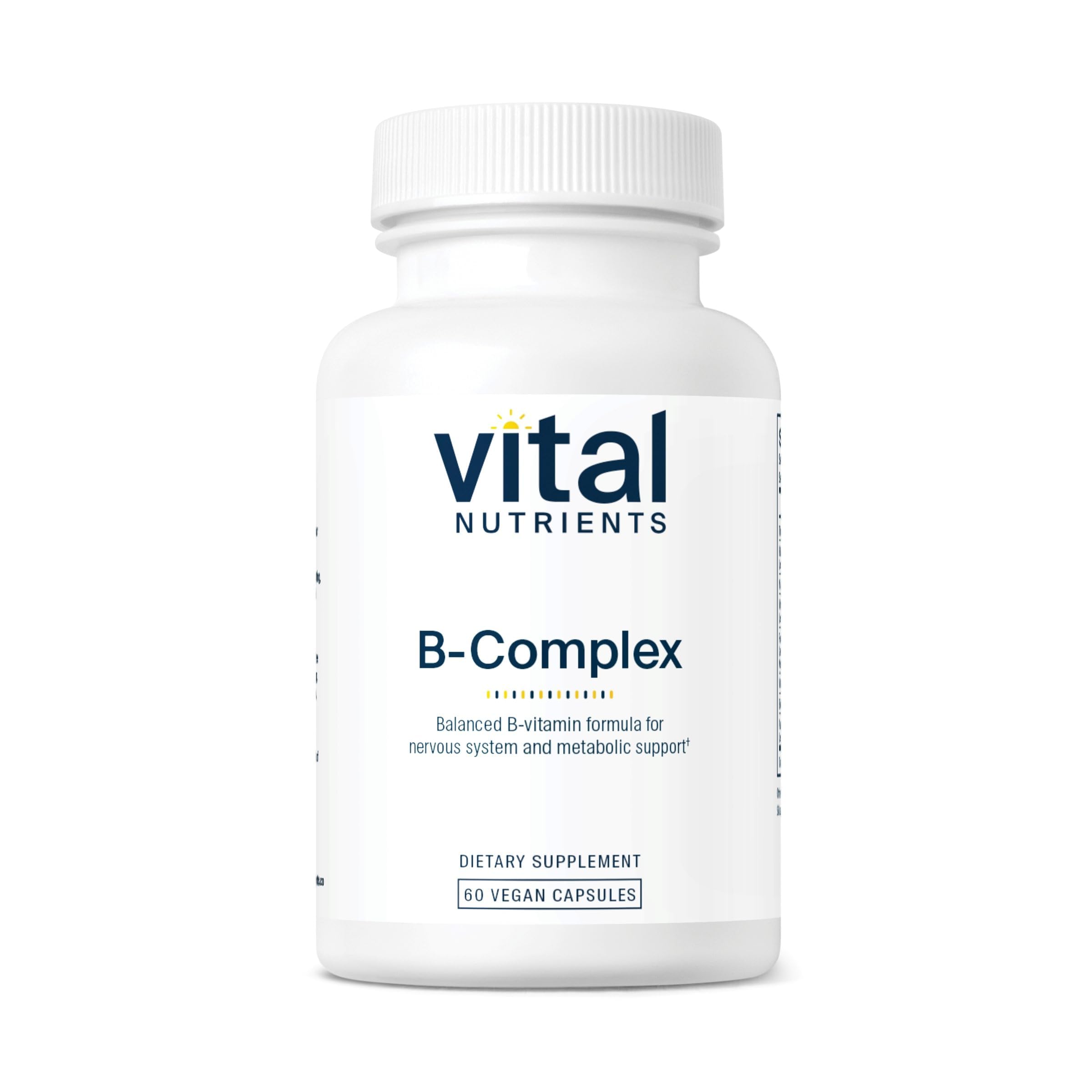 Vitál Nutrients Complejo de Vitaminas B, botella lista para energía diaria