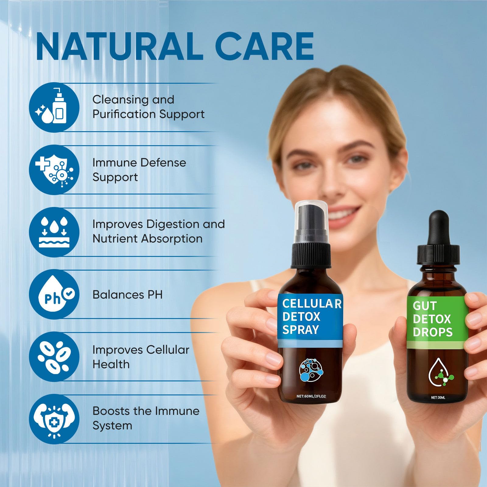 Aacnre Zeolita Desintoxicación Pack Spray: spray rápido para aplicación rápida.