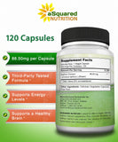 aSquared Nutrition azafrán cápsulas en estantería, envase compacto y práctico.