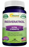 aSquared Nutrition Resveratrol botella: apoyo antioxidante diario en un envase práctico.