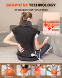 Almohadilla AASSOO grafeno para cuello y hombros, calor profundo.