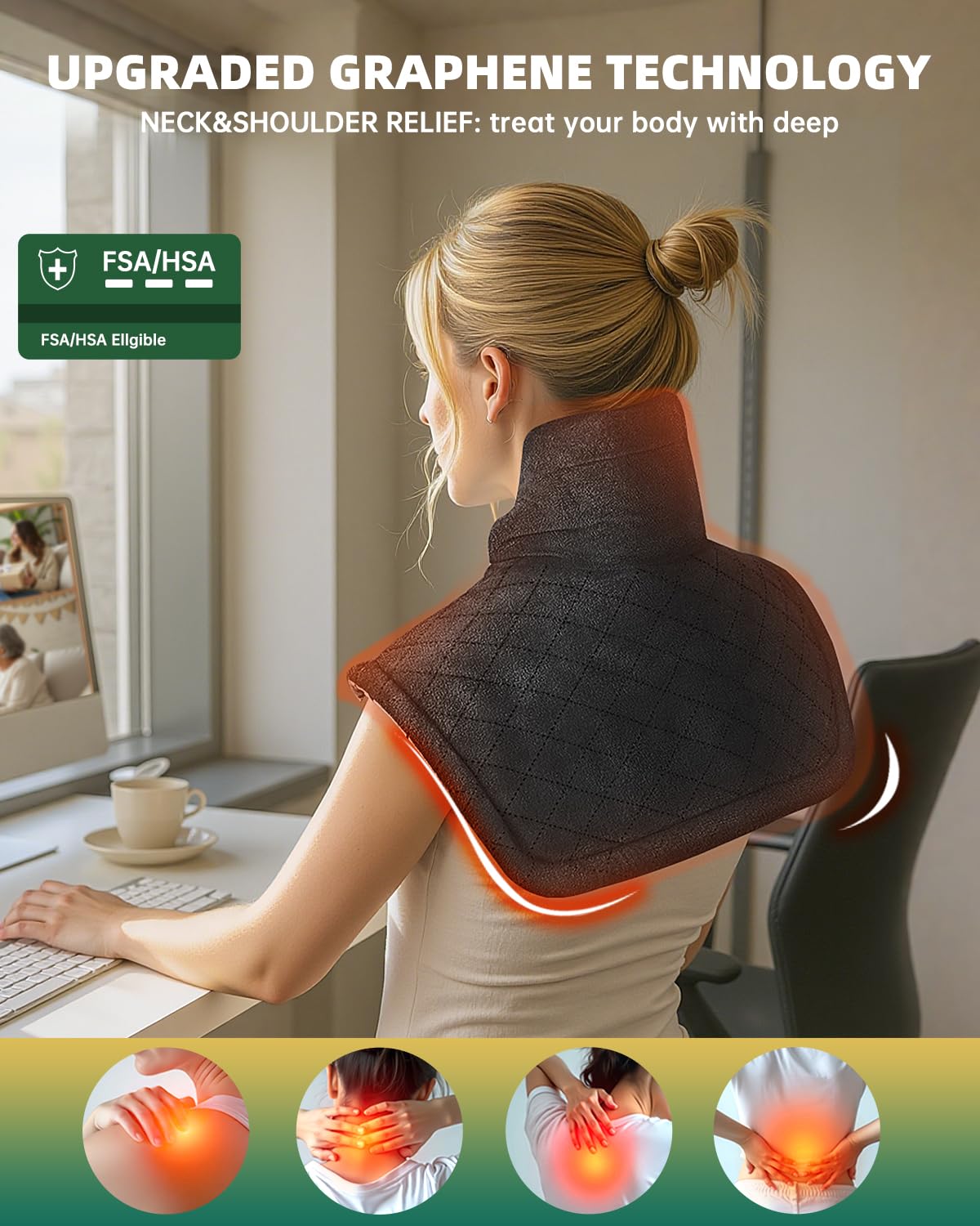 Controlador con iluminación AASSOO para ajuste de calor y comodidad