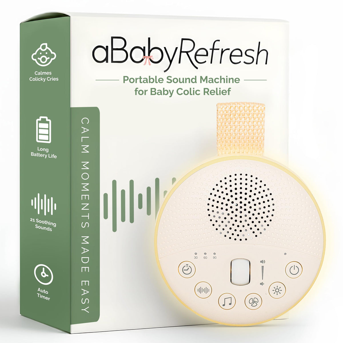 ABABY REFRESH: alivio del cólico con sonidos calmantes para bebé.