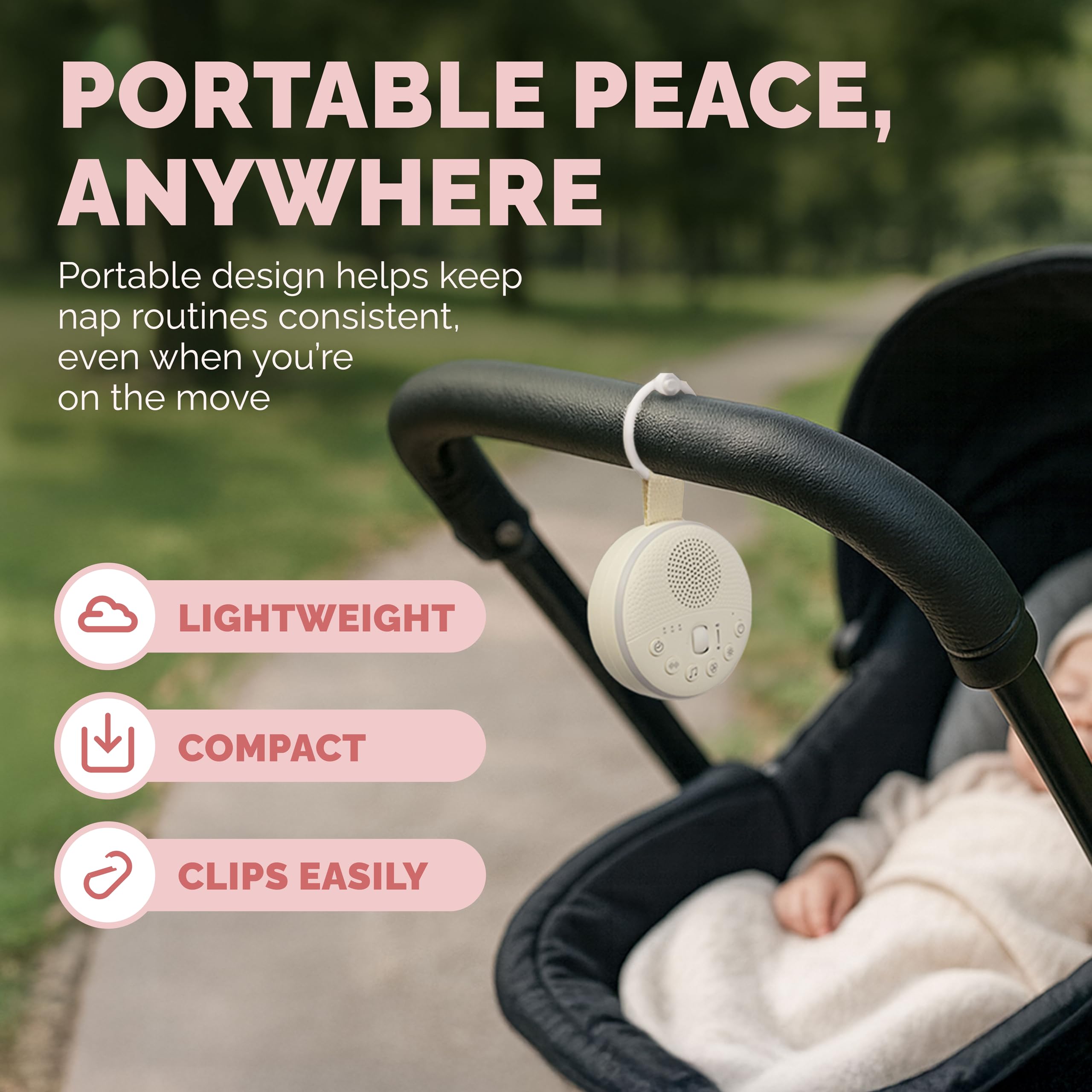 ABABY REFRESH: diseño portátil para sujetar al cochecito durante paseos.