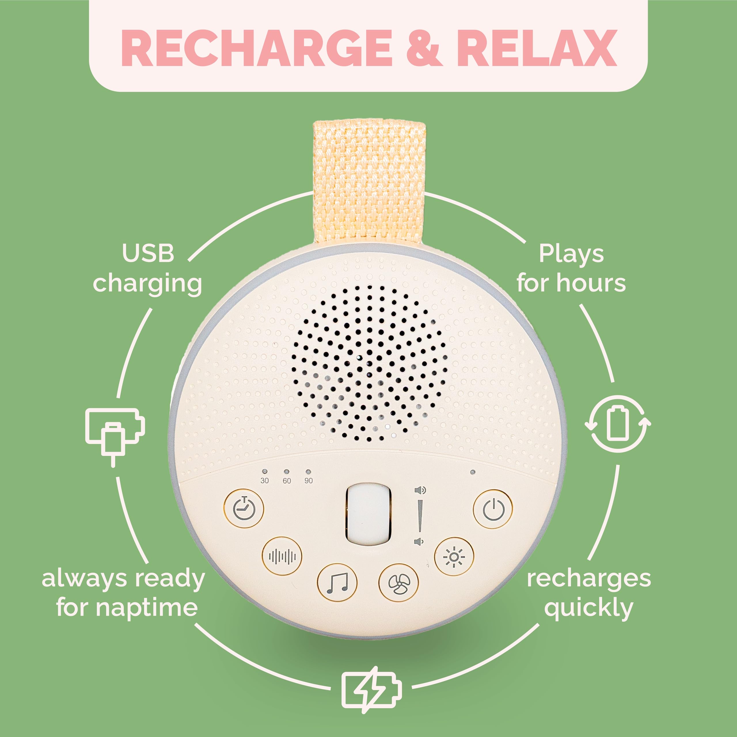 ABABY REFRESH: iluminación suave para rutinas de sueño consistentes.