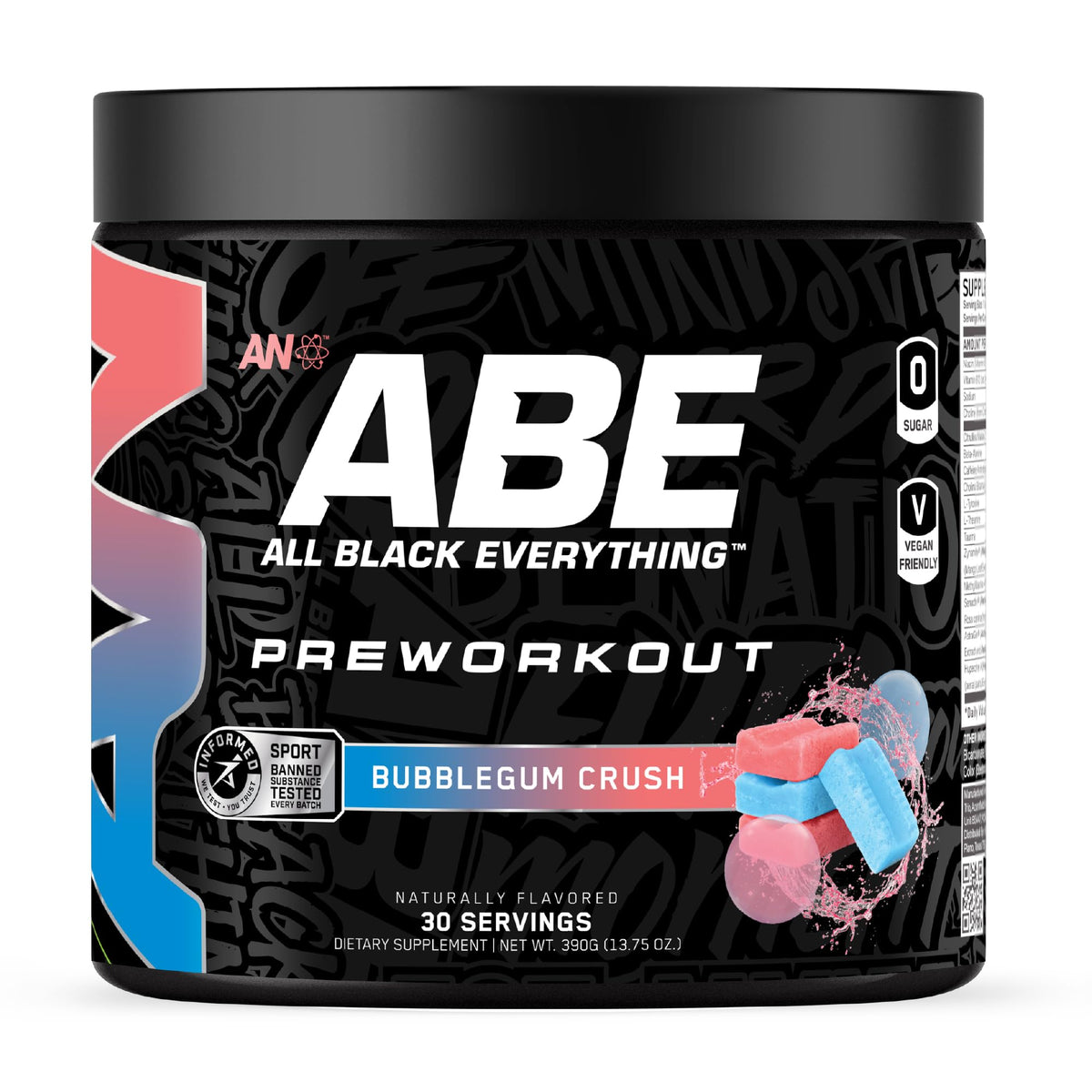 ABE All Black Everything Preentrenamiento Bubblegum Crush energiza entrenamientos