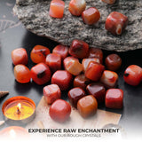 ABHISUBYA Carnelian piedras decorativas para joyería y diseño artesanal.