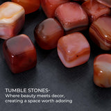 ABHISUBYA Carnelian conjunto de piedras pulidas para regalos de cristal.