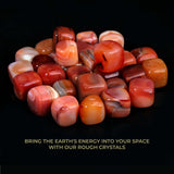 ABHISUBYA Carnelian uso ornamental en hogar y arreglos de plantas.