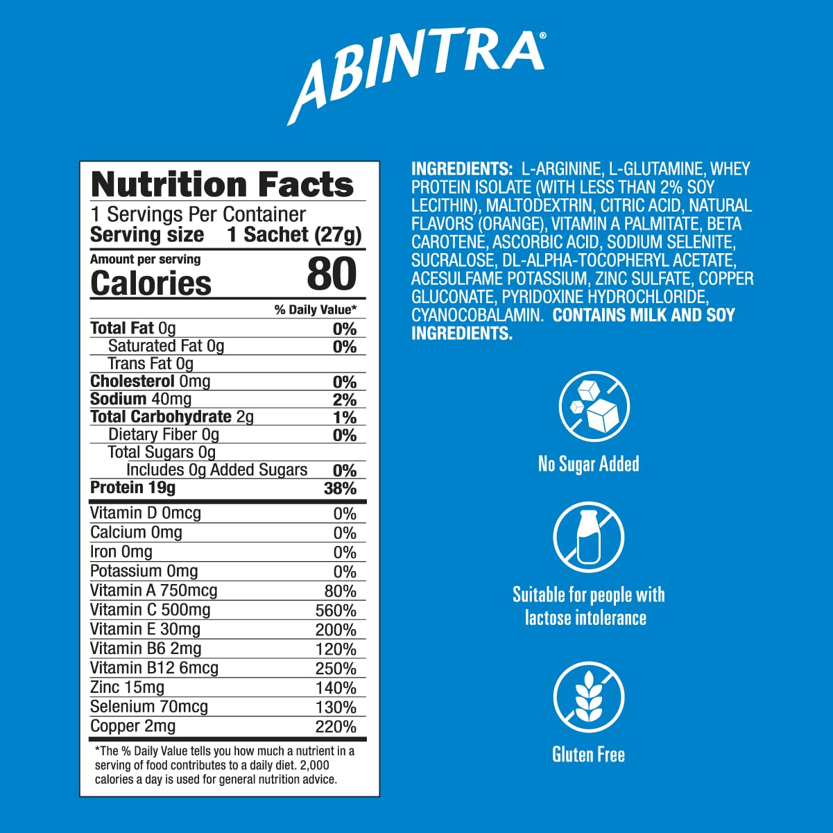 ABINTRA: pack de 6 sobres para uso práctico.