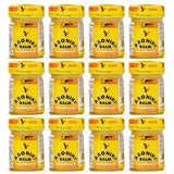 Aboniki Balm, paquete de 12 frascos de vidrio para alivio percibido en dolor muscular.