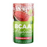 About Time BCAA Hydration Watermelon Lime con etiqueta clara para uso diario