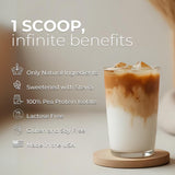 About Time Coffee + Vegan Protein Mochaccino: batidora para mezclar sin grumos.