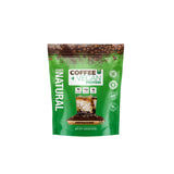 About Time Coffee + Vegan Protein Mochaccino: empaque práctico para almacenamiento seguro.