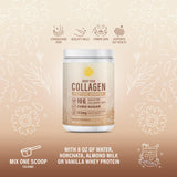 ABOUT YOUR COLLAGEN Horchata: lista de ingredientes clave para nutrición diaria.
