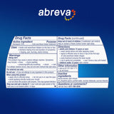 Abreva 10% Docosanol tratamiento de venta libre para labios.