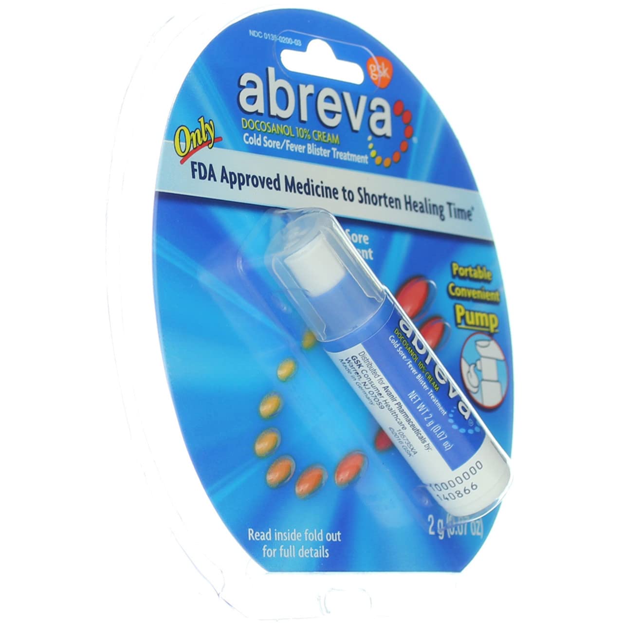 Abreva crema textura suave que se absorbe rápido