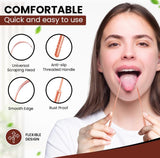 Absolute Ayurvedic rascador de lengua cobre, diseño ergonómico para uso diario cómodo