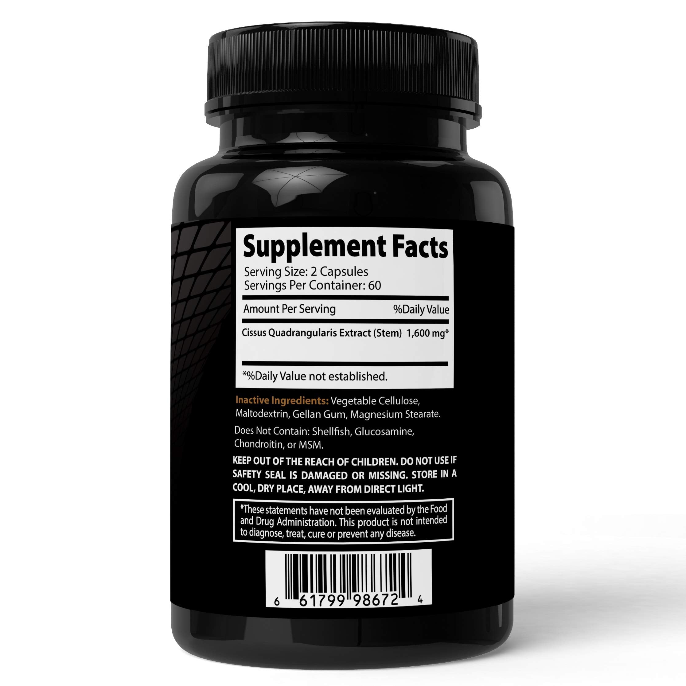 Etiqueta Absonutrix Xtreme 1600mg con dosis sugerida y beneficios posibles.
