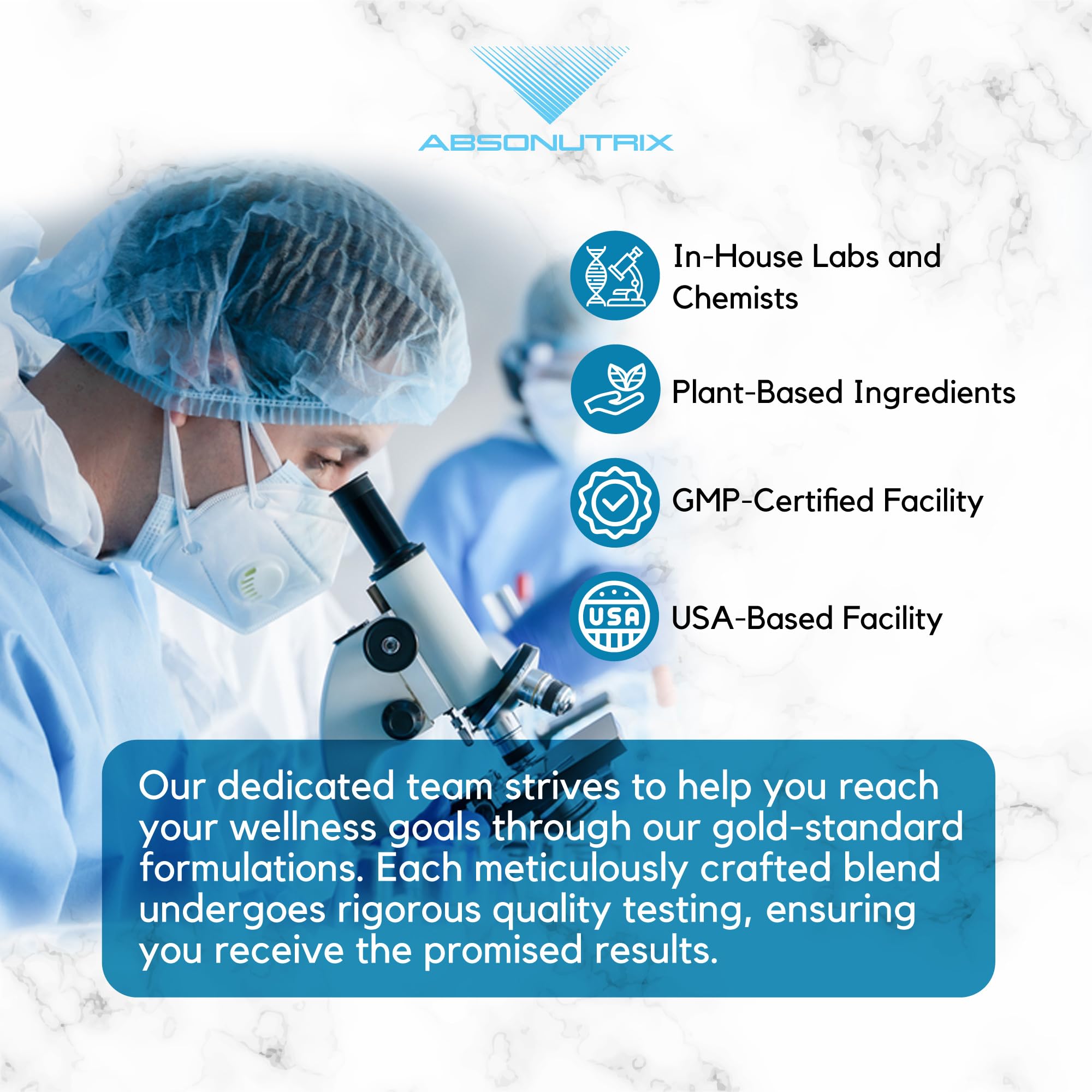 Absonutrix nattokinase certificado GMP: control de calidad.
