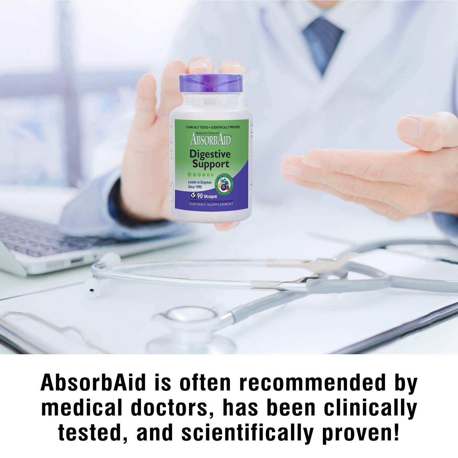 AbsorbAid Digestivo: cápsulas listas para acompañar las comidas.
