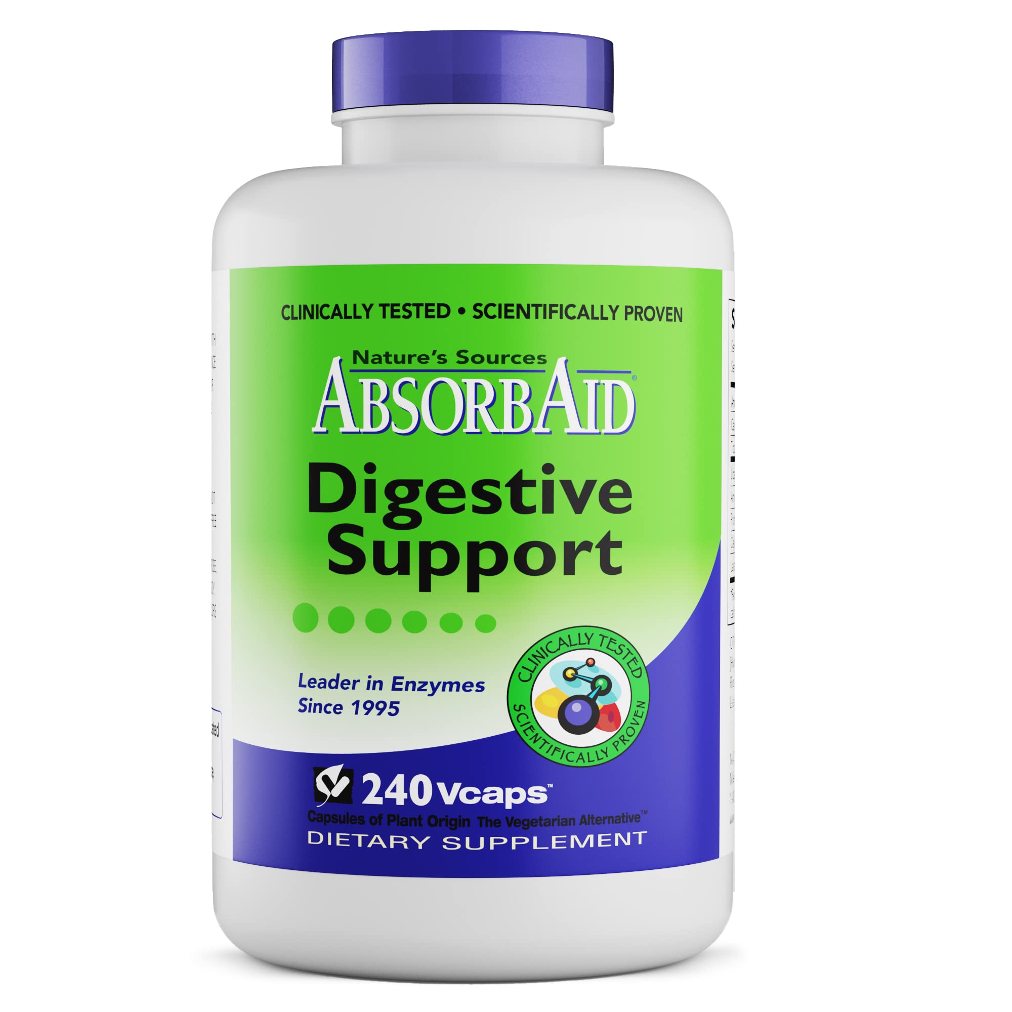 AbsorbAid: botella de enzimas digestivas que favorece una digestión más eficiente.