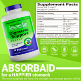 AbsorbAid: panel nutricional en el empaque para comparar ingredientes.