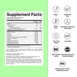 The Absorption Company Sleep Aid Powder, dosificador mostrado, facilita medir la dosis para cada vaso.