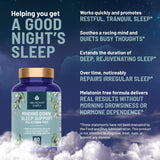 Abundant Earth Minding-Down: foto de ingredientes como magnesio y GABA para descanso