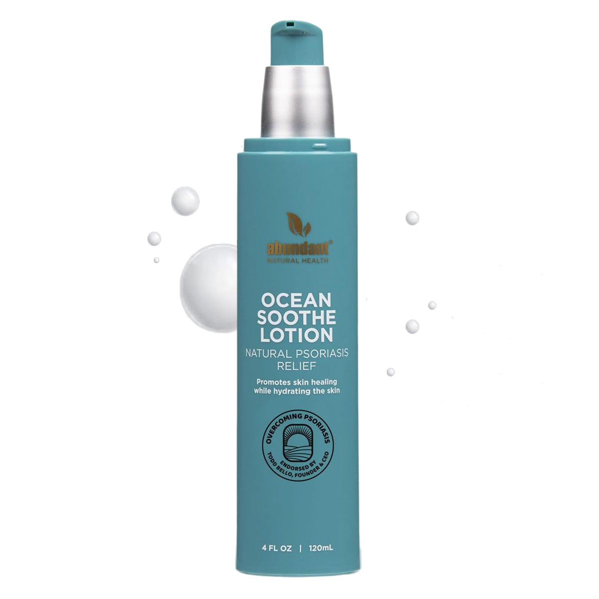 Abundant Natural Health Ocean Soothe Lotion, botella vertido, alivio suave para piel