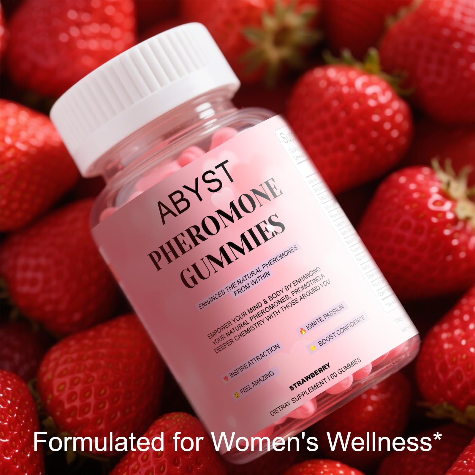 ABYST gomitas feromona para mujeres, embalaje práctico para llevar.