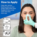 Acanthus barrera piel CPAP doble: protege la piel nasal manteniendo el sellado.