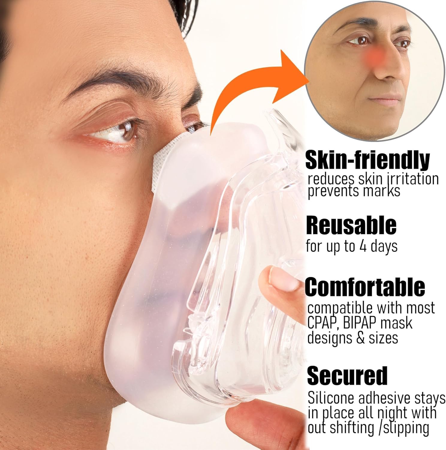Acanthus diseño universal nariz CPAP: compatible con la mayoría de mascarillas CPAP.