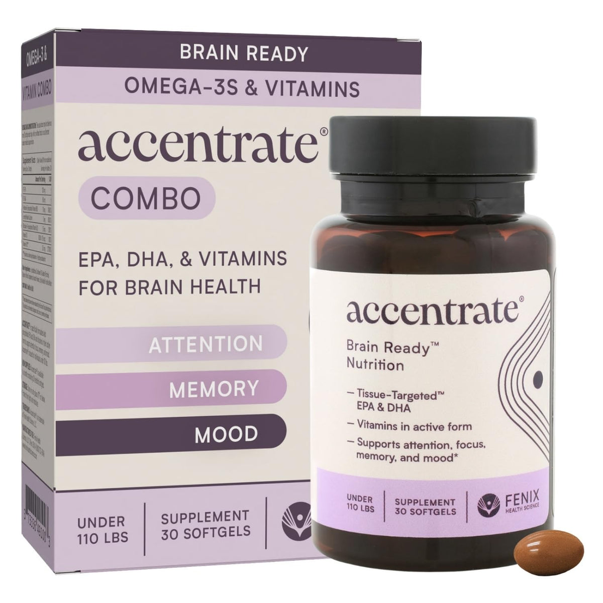 Accentrate: pastilla de suplemento cerebral para niños, fácil de tomar