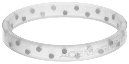 Pulsera AceMagnetics Rally Band 30 imanes, color claro, para uso diario cómodo y versátil.