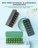 ACEDADA contenedor diario removible para pastillas, ideal para viajes y rutinas