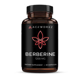 ACEWORKZ Berberina HCL 1200mg: botella lista para uso diario.