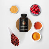 ACEWORKZ Berberina HCL 1200mg: cápsulas fáciles de tragar para día a día.