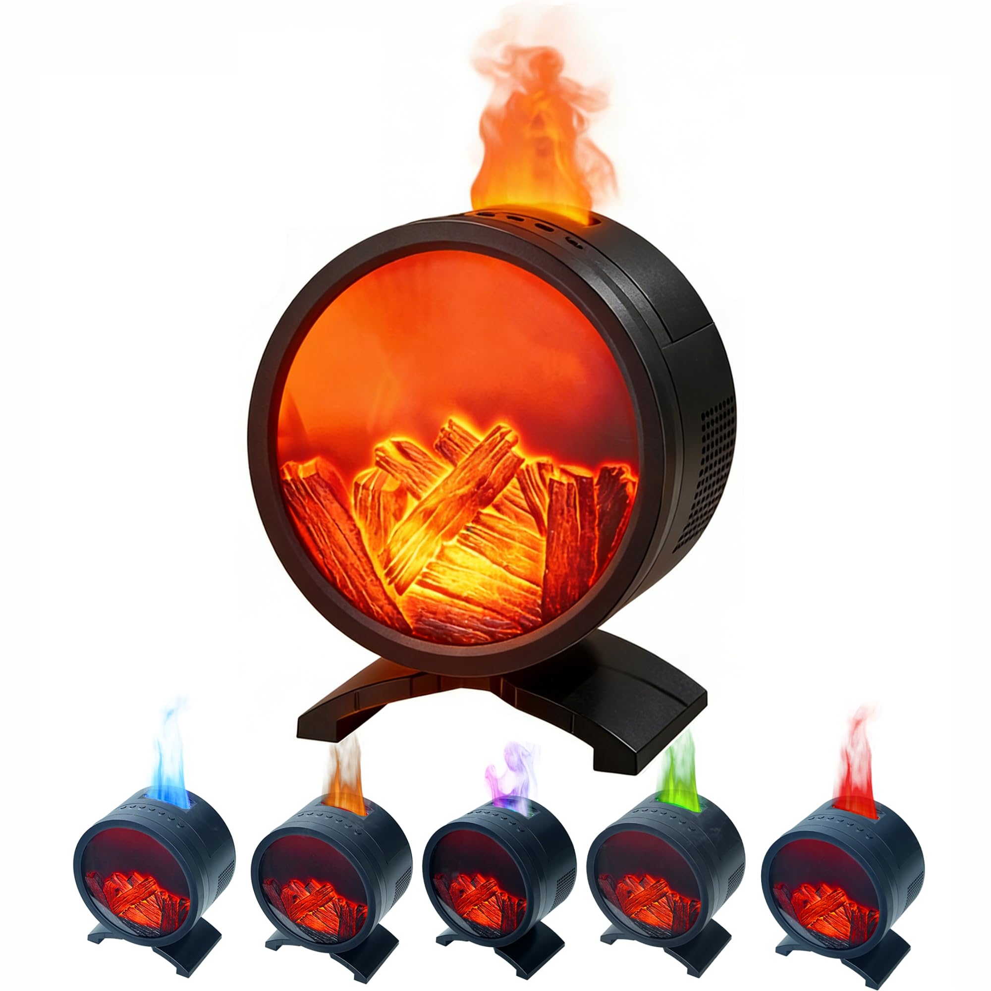 AChoice4U difusor aroma chimenea redonda, para crear ambiente cálido y relajante