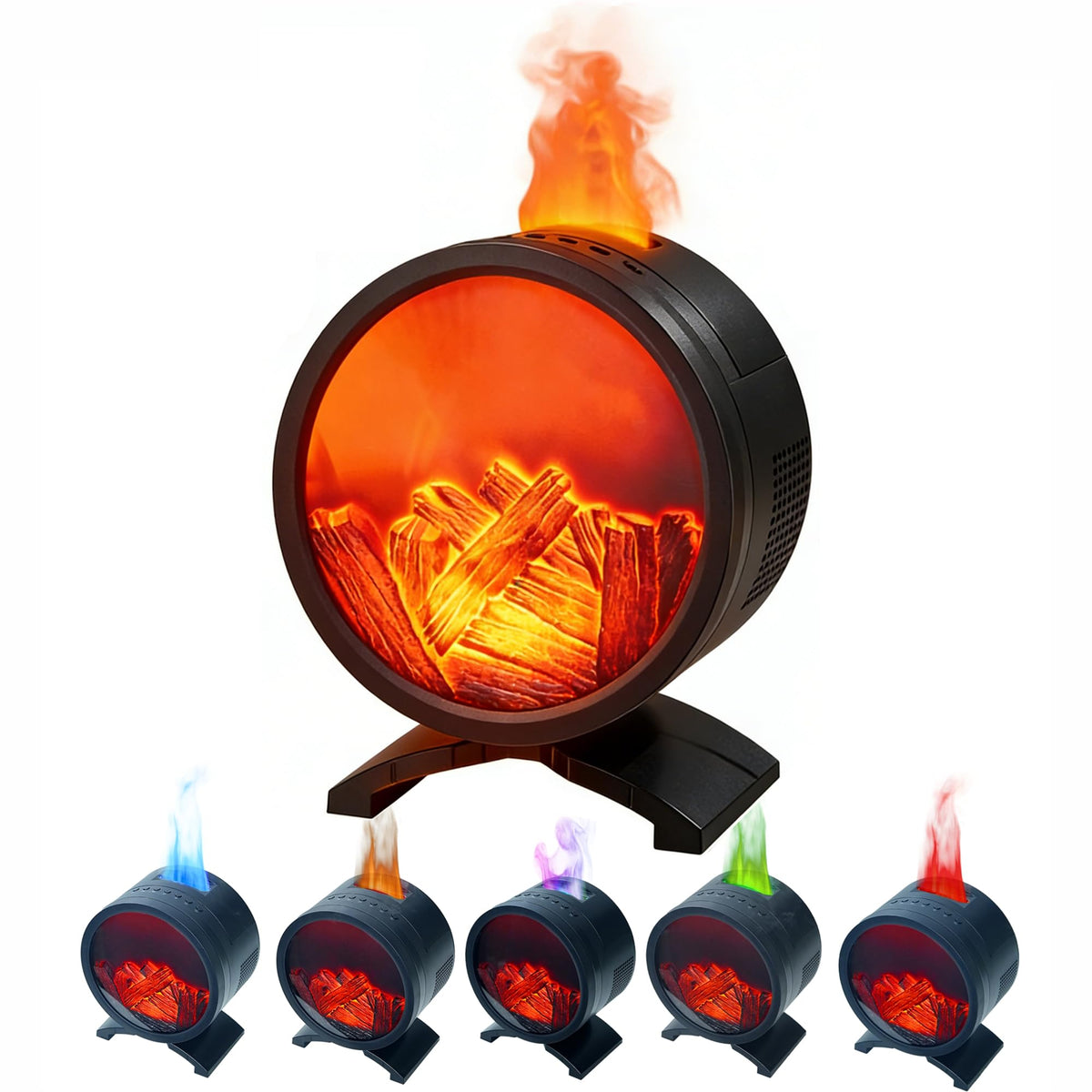 AChoice4U difusor aroma chimenea redonda, para crear ambiente cálido y relajante