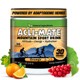 Acli-Mate polvo para aclimatación en altura, sabor naranja, ideal para hidratarse
