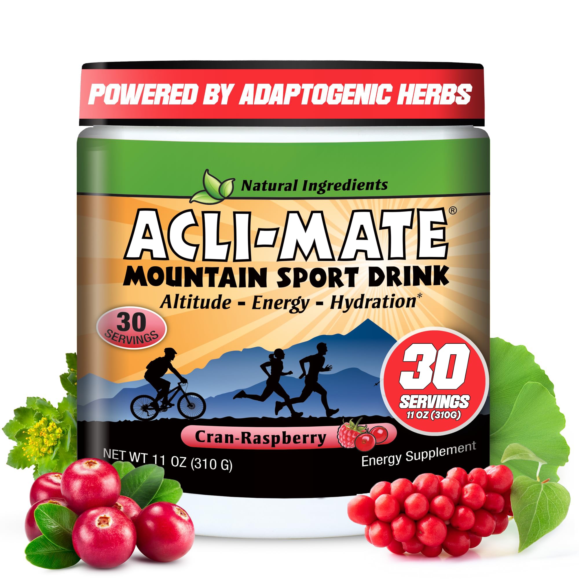 Acli-Mate Mountain Sport Drink Mix en tubo, ideal para hidratación en altura.