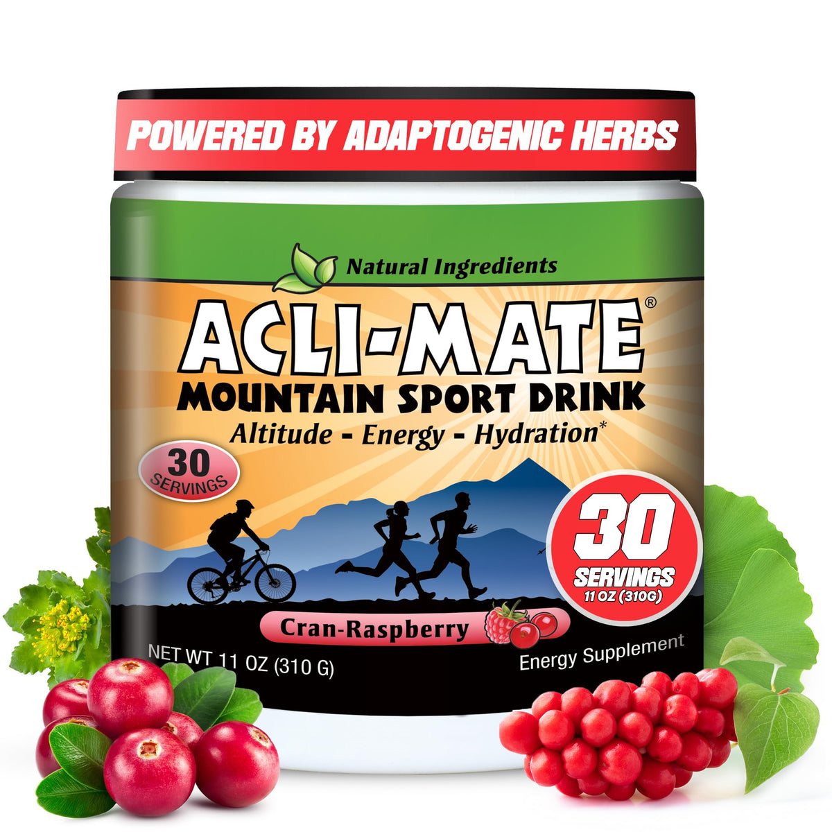 Acli-Mate Mountain Sport Drink Mix en tubo, ideal para hidratación en altura.